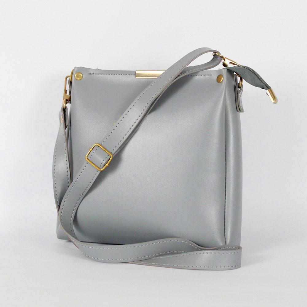 Girl's Rexine Plain Hand Bag