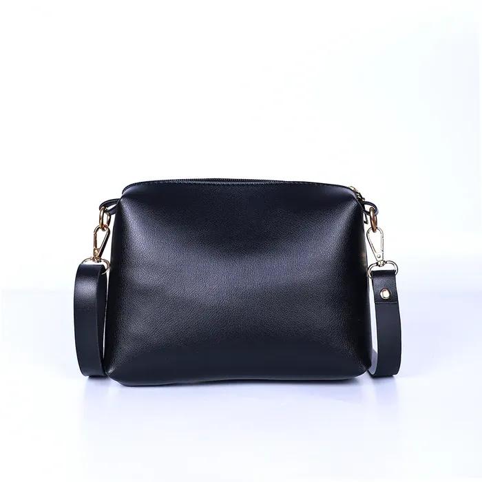 Women's Leather Plain Hand Bag Set