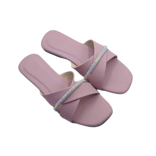 Stylish Women's Pink Rexine Casual Flats