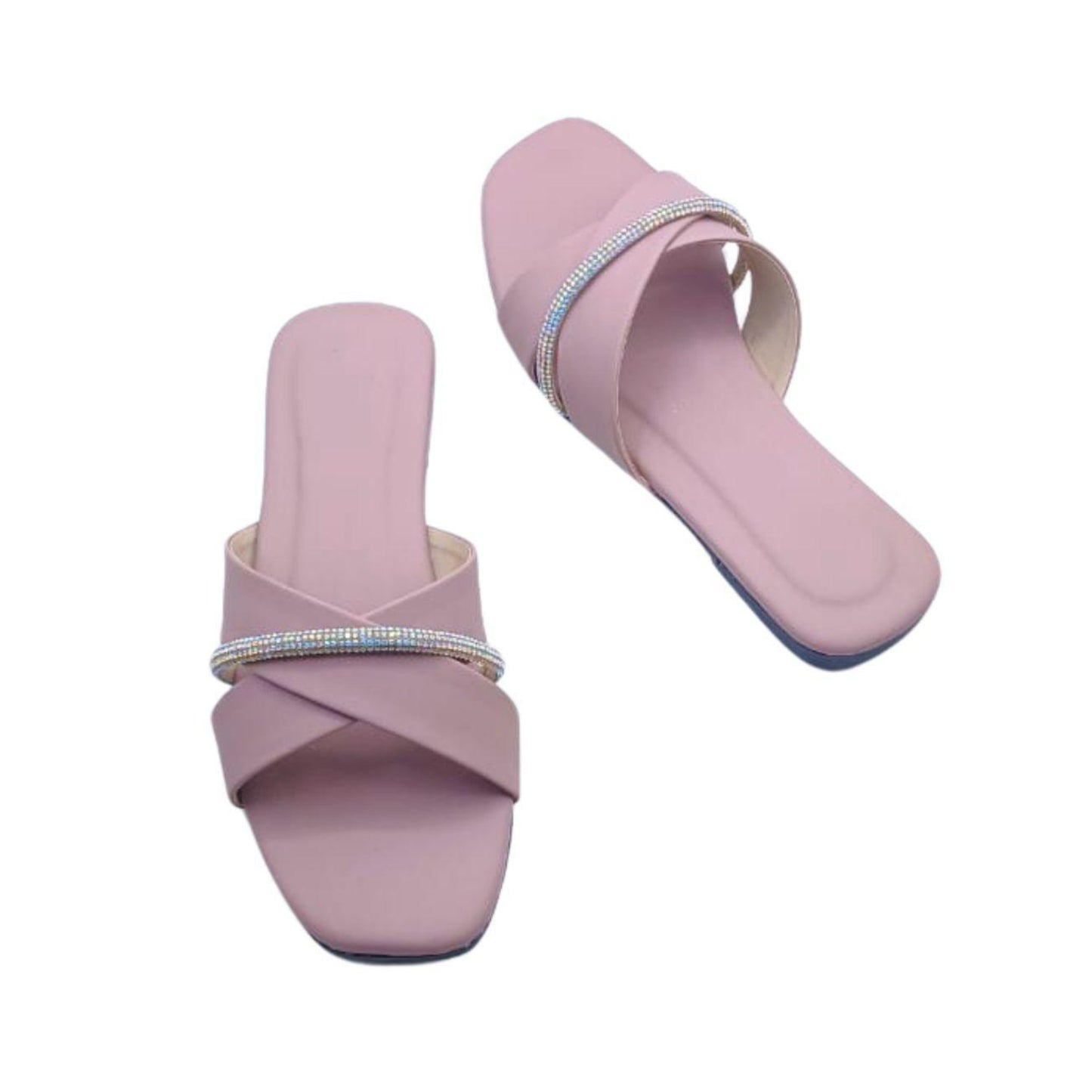 Stylish Women's Pink Rexine Casual Flats